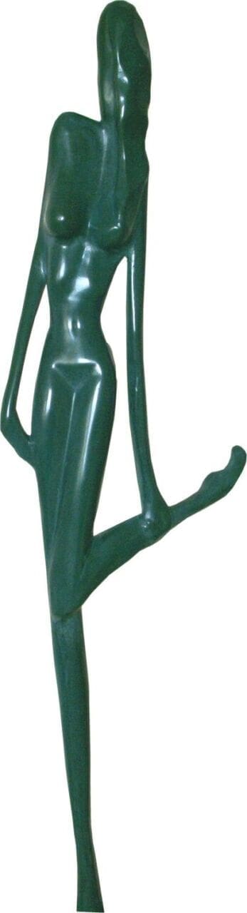 Attitude (Abstract Nude Slim Girl sculpture)