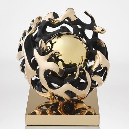 SFERA DESIRE (Bronze Encircled Gleaming Sculpture)