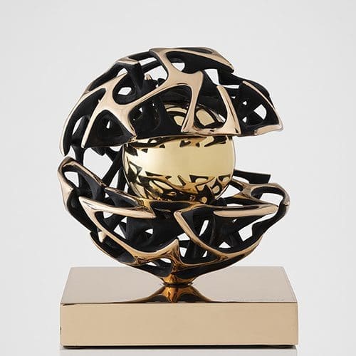 SFERA SCIENZA E CONOSCENZA (Little Bronze Sculpture)