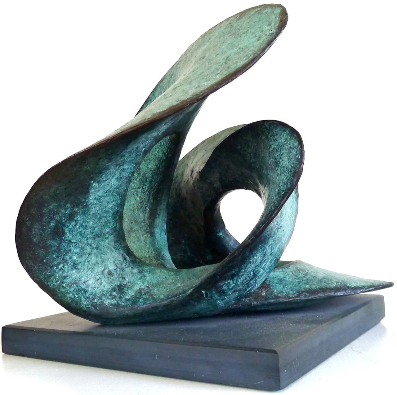 INSCAPE (Bronze Little Abstract Wavelike Surf statue) - Image 2
