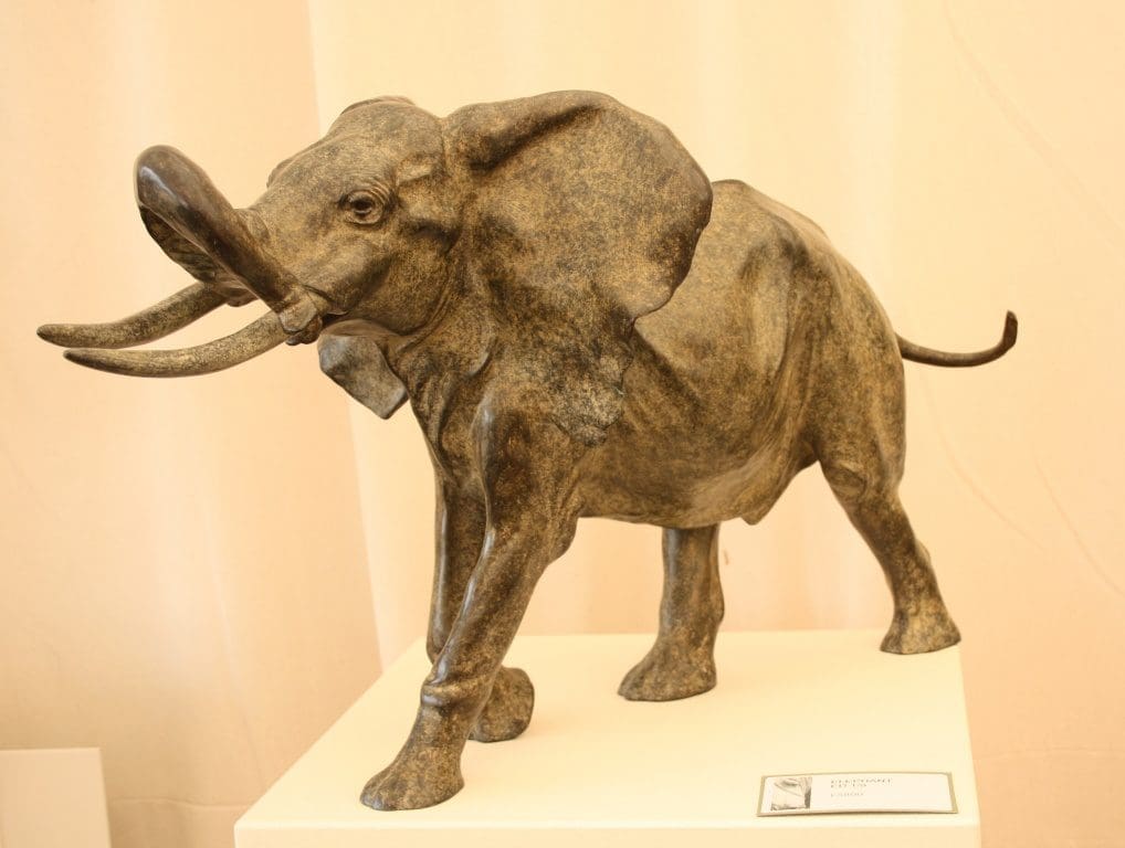 'Elephant' Little Charging African Bull Elephant Sculpture