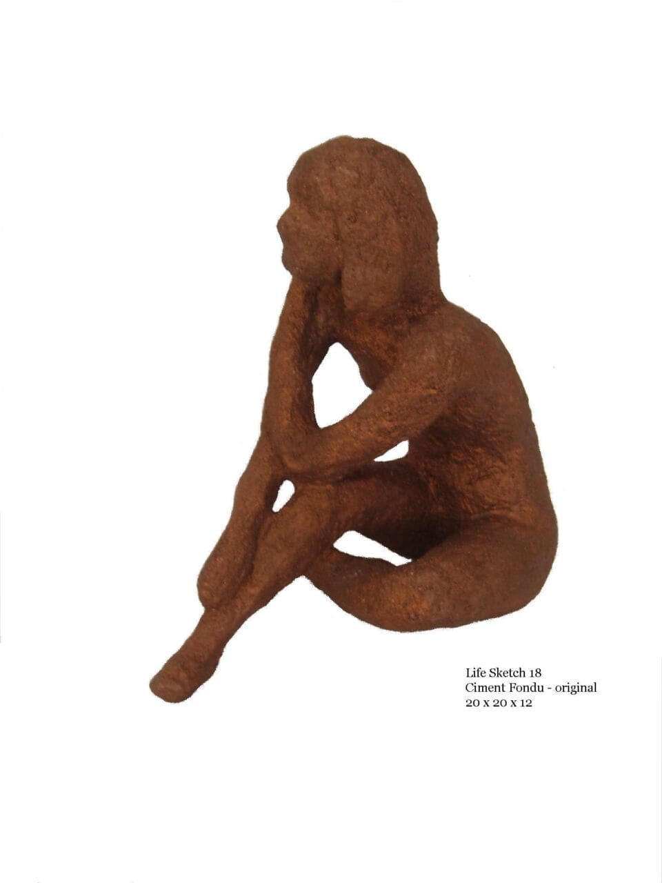 Life Sketch No.18 (Little Naked Girl Nude sculpture)