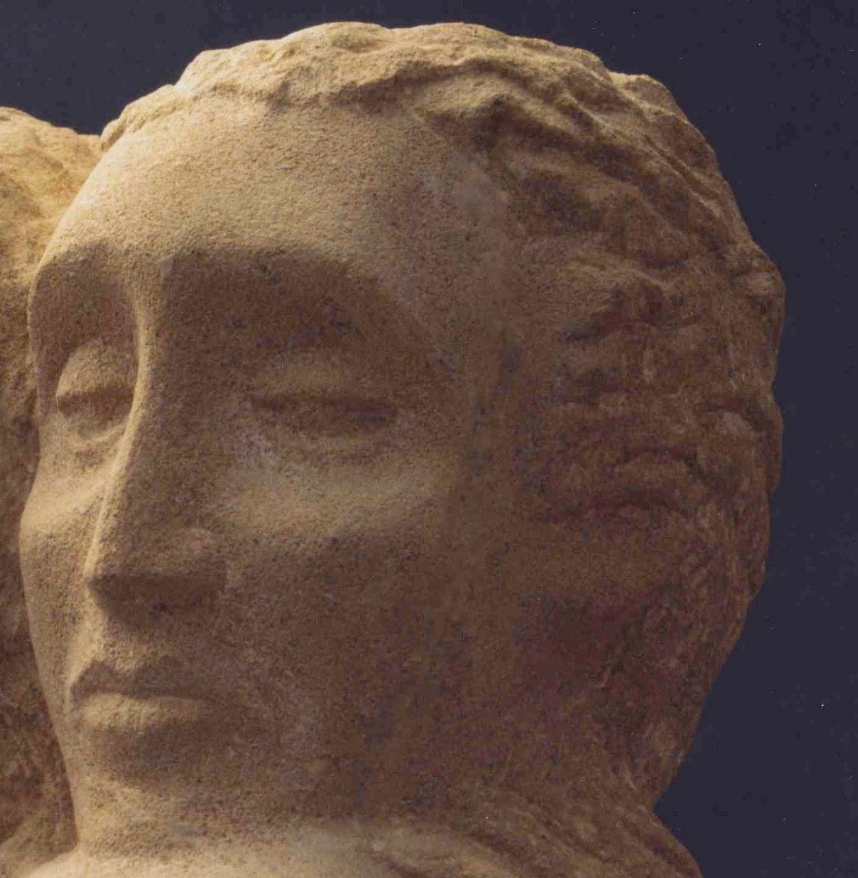 For the Love of Ermione (Double Lovers Carved Stone statues) - Image 3