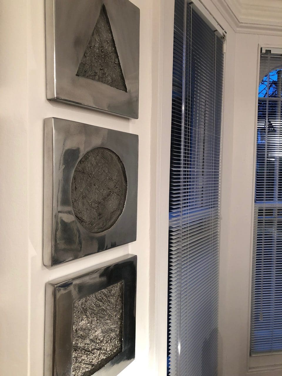 Plane Geometry (Shiny Metal Shapes Bas Relief Plaque) - Image 3