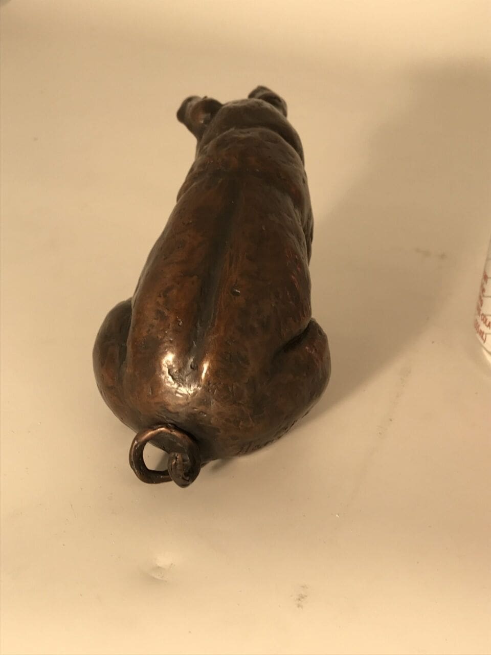 Bronze Seated Pig (Small Bronze Sitting Pig statue) - Image 4