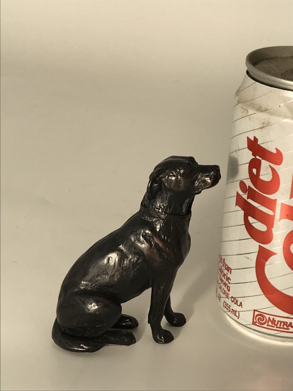 Small Seated Labrador (Little Bronze Indoor statue) - Image 4