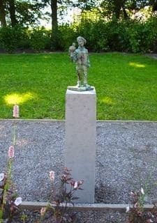 The Falconeer`s Apprentice (Youth and Falcon statue)