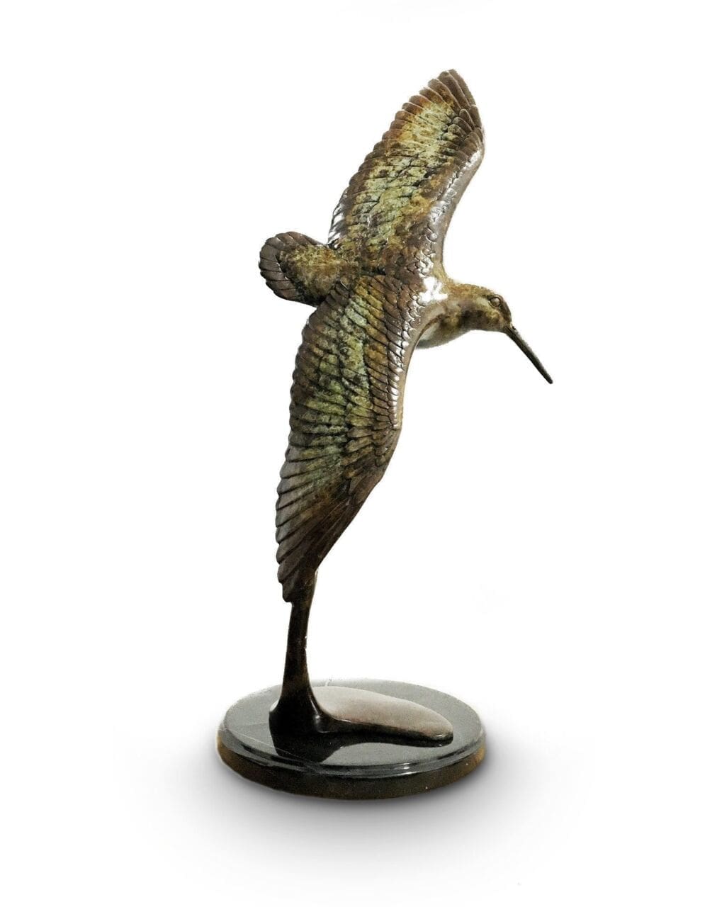 Woodcock (Flying Flitting Bronze Bird sculpture)
