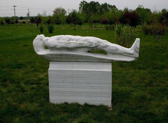 Dream (Carved marble Stone Man Garden statues)