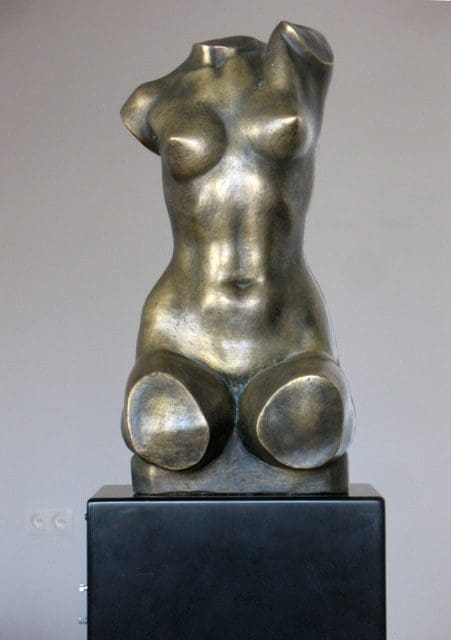 Torso (Bronze Garden Nude Torso sculpture)