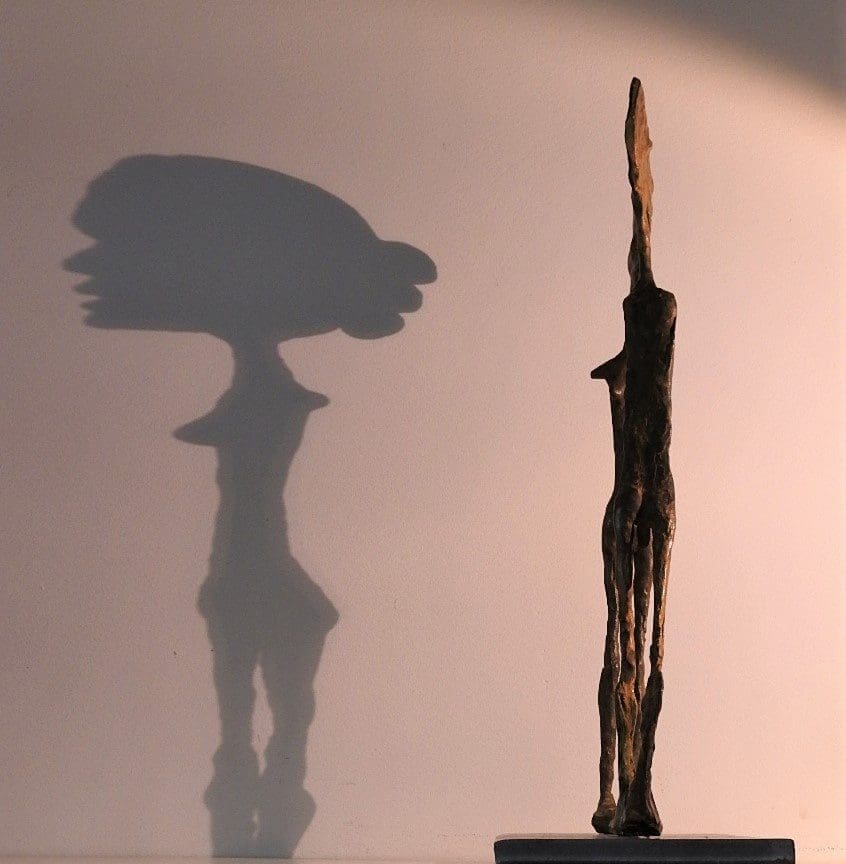 Couple IV Little Minimalist Chatting Sculpture - Image 3