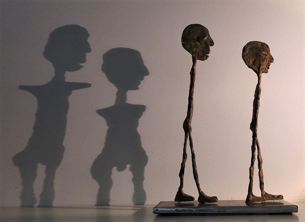 Couple V (Minimalist Abstract Man and Woman statue)