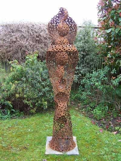 Digital Soul (Steel Garden/Yard Abstract Contemporary statue/sculpture)