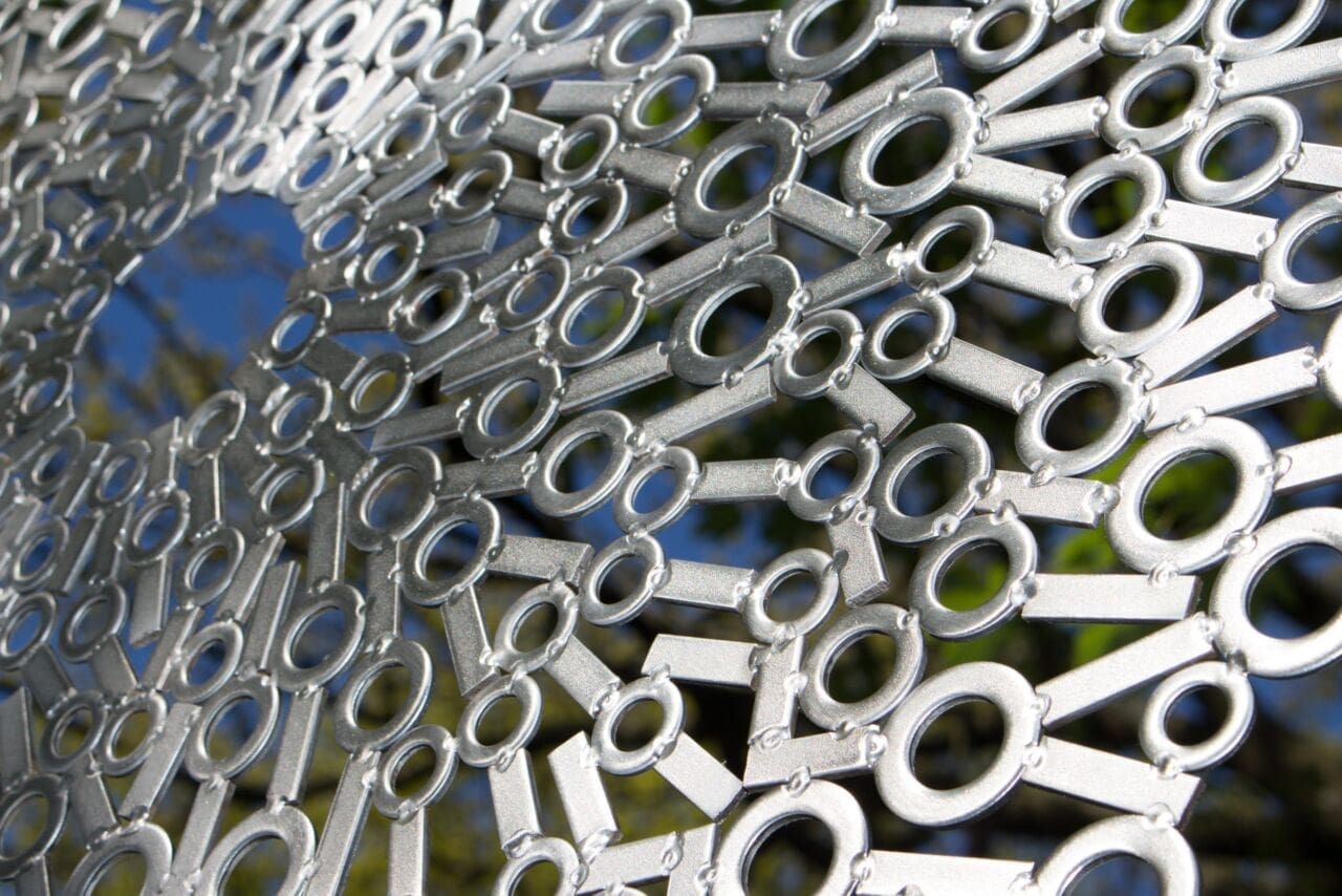 'Flower of Life' Hanging Round Contemporary Sculpture - Image 2