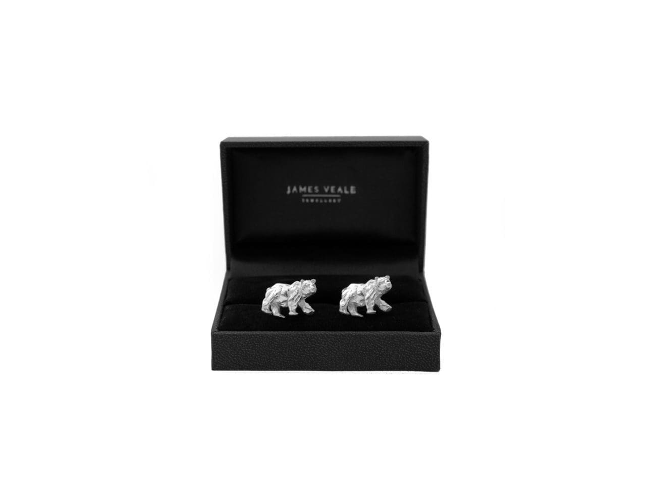 Atlas Bear Cufflinks (Jewellery Presents sculpture)