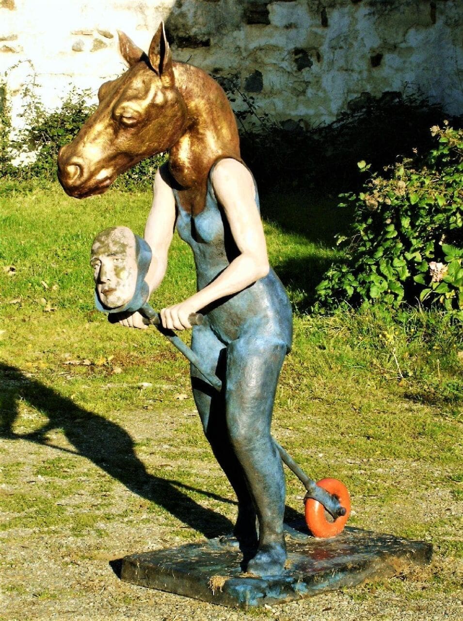 Hobby Horse (Abstract Fun Child`s Toy Horse sculpture)