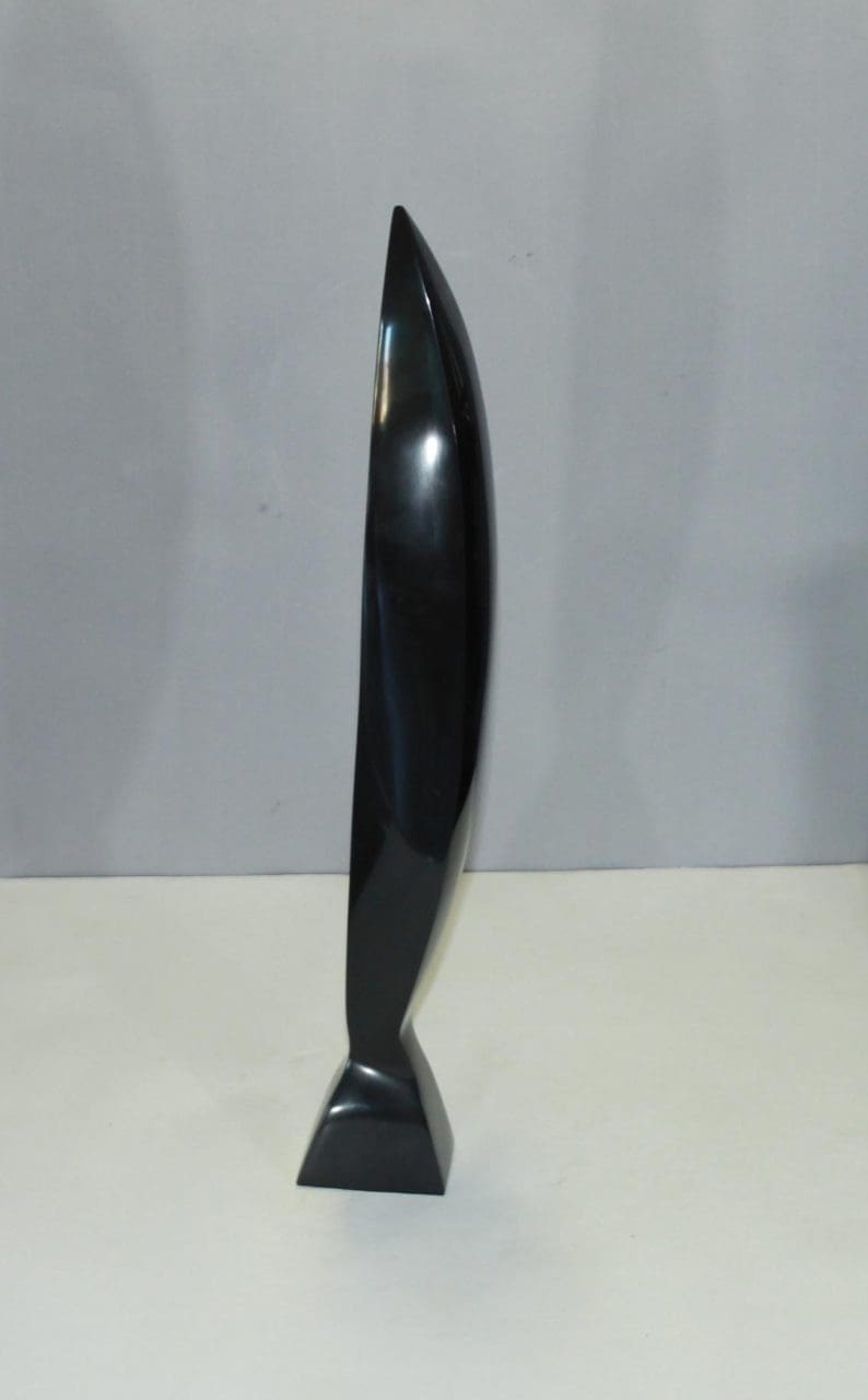 Black 2 (Modern Minimalist marble Carving statue) - Image 2