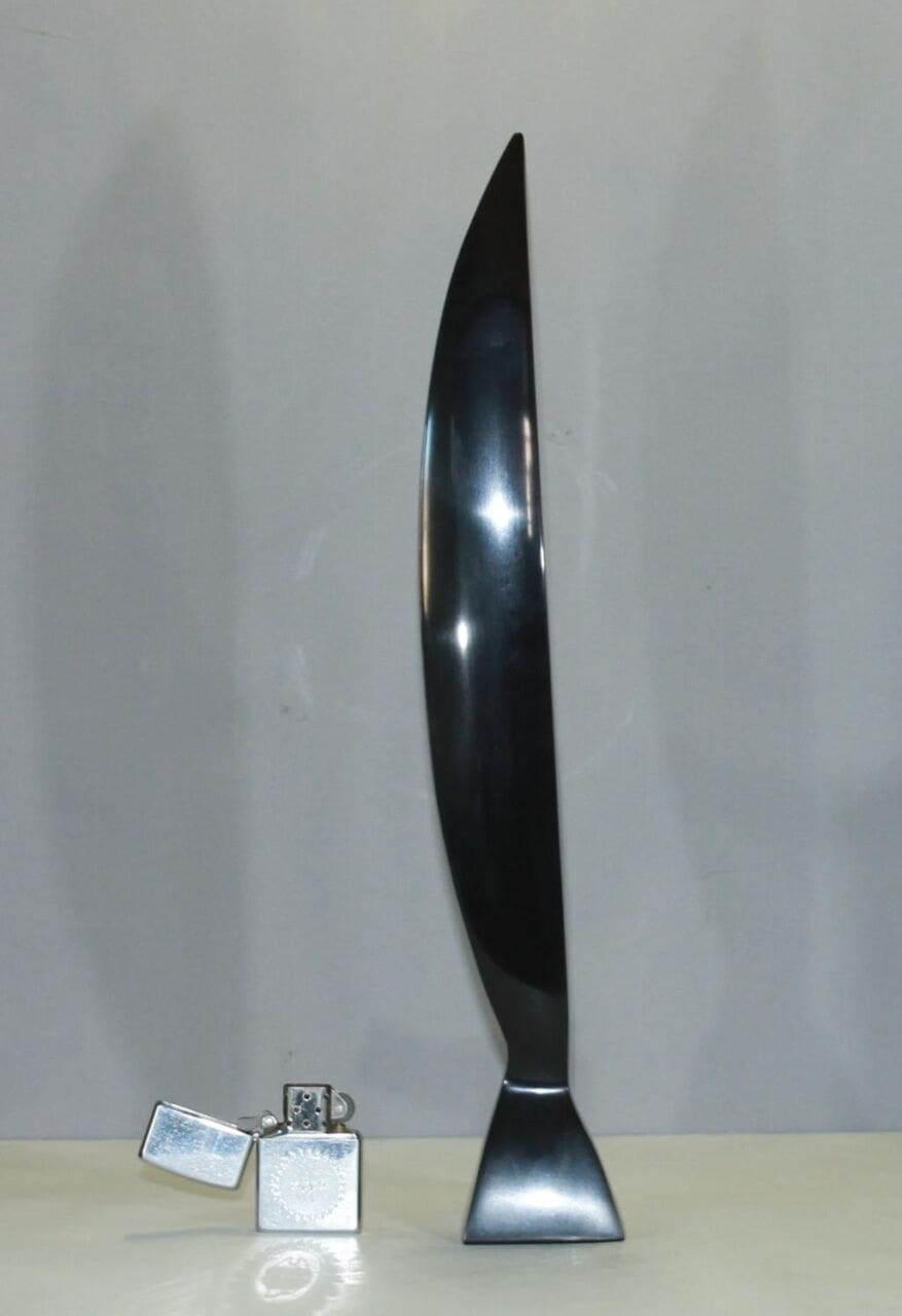 Black 2 (Modern Minimalist marble Carving statue) - Image 3