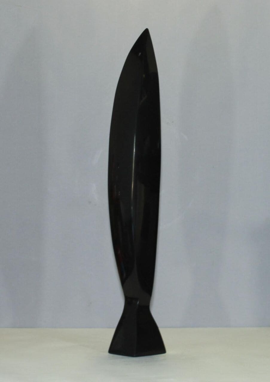 Black 2 (Modern Minimalist marble Carving statue) - Image 4