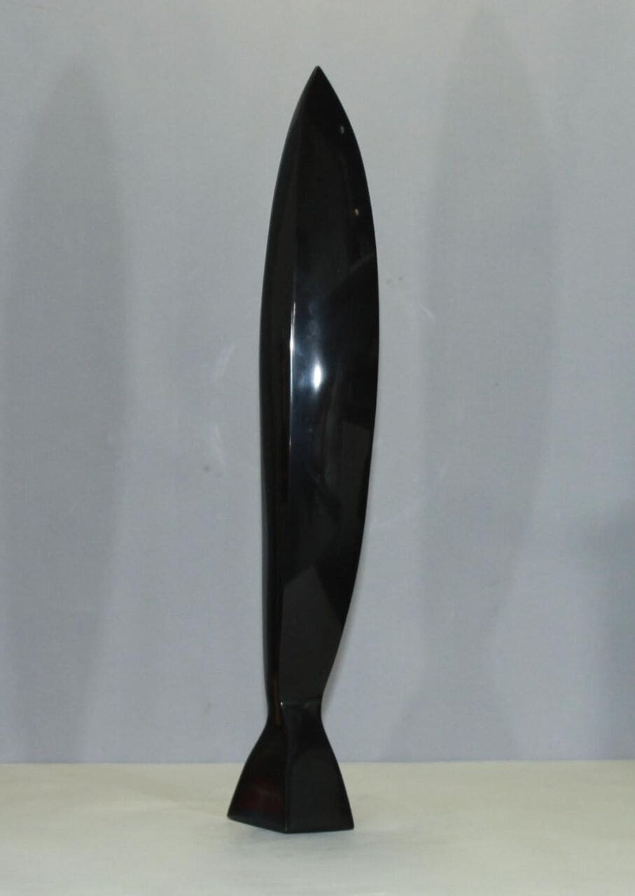 Black 2 (Modern Minimalist marble Carving statue) - Image 5