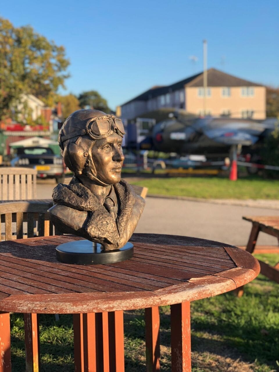 Captain Eric Winkle Brown Bust (Bigger Than life size Portrait statue) - Image 3