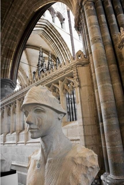 The Boatman (Carved Wood Larger than Life Male statue) - Image 3