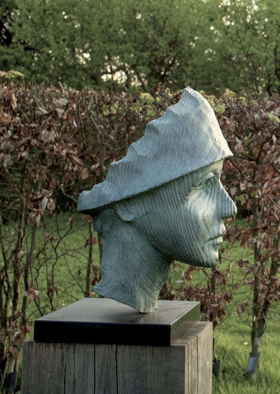 The Boatman (Large Semi Abstract Bronze Head sculpture) - Image 2