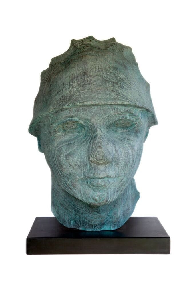 The Boatman (Large Semi Abstract Bronze Head sculpture) - Image 3