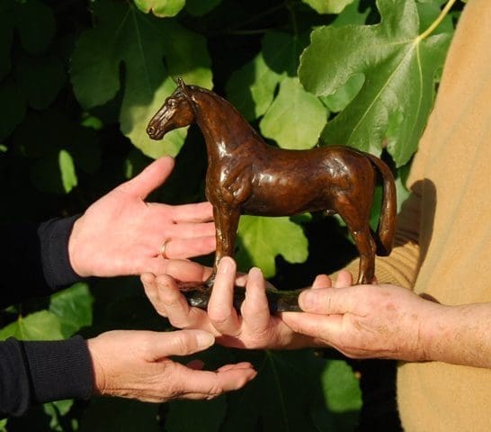 Champion Horse (Bronze Small Portrait sculpture) - Image 5
