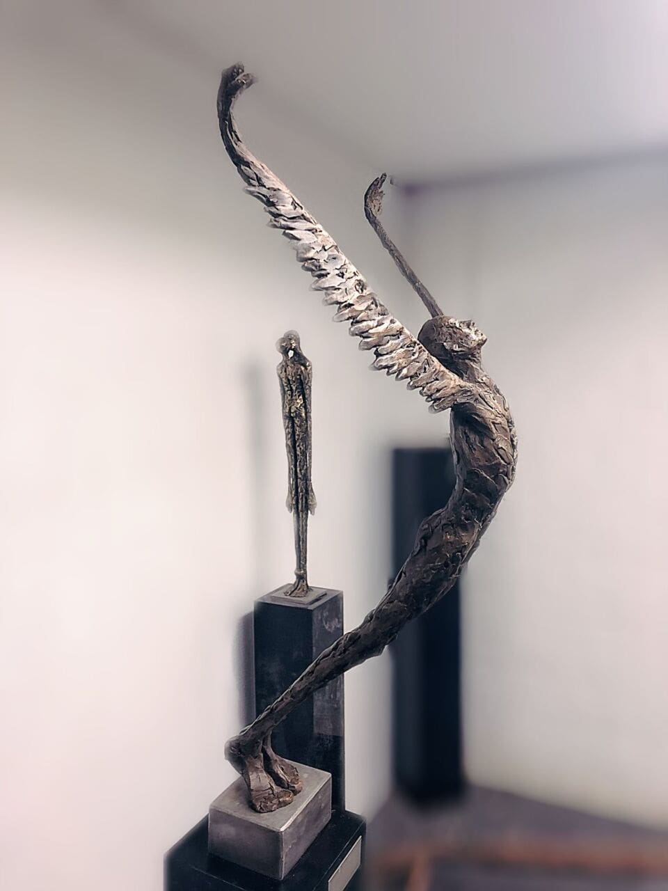 ANGEL (Small Indoor Bronze Inspirational sculpture) - Image 3