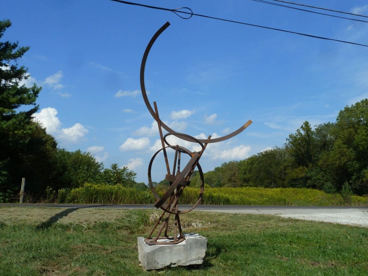 EIDOLON: ENERGY FIELDS.   (Big Mild Steel Sculpture)