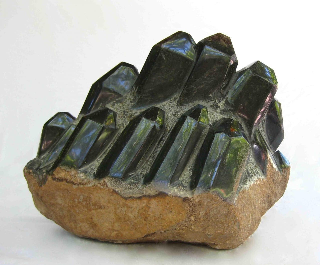Black Quartz (Carved Quartz Abstract statues)