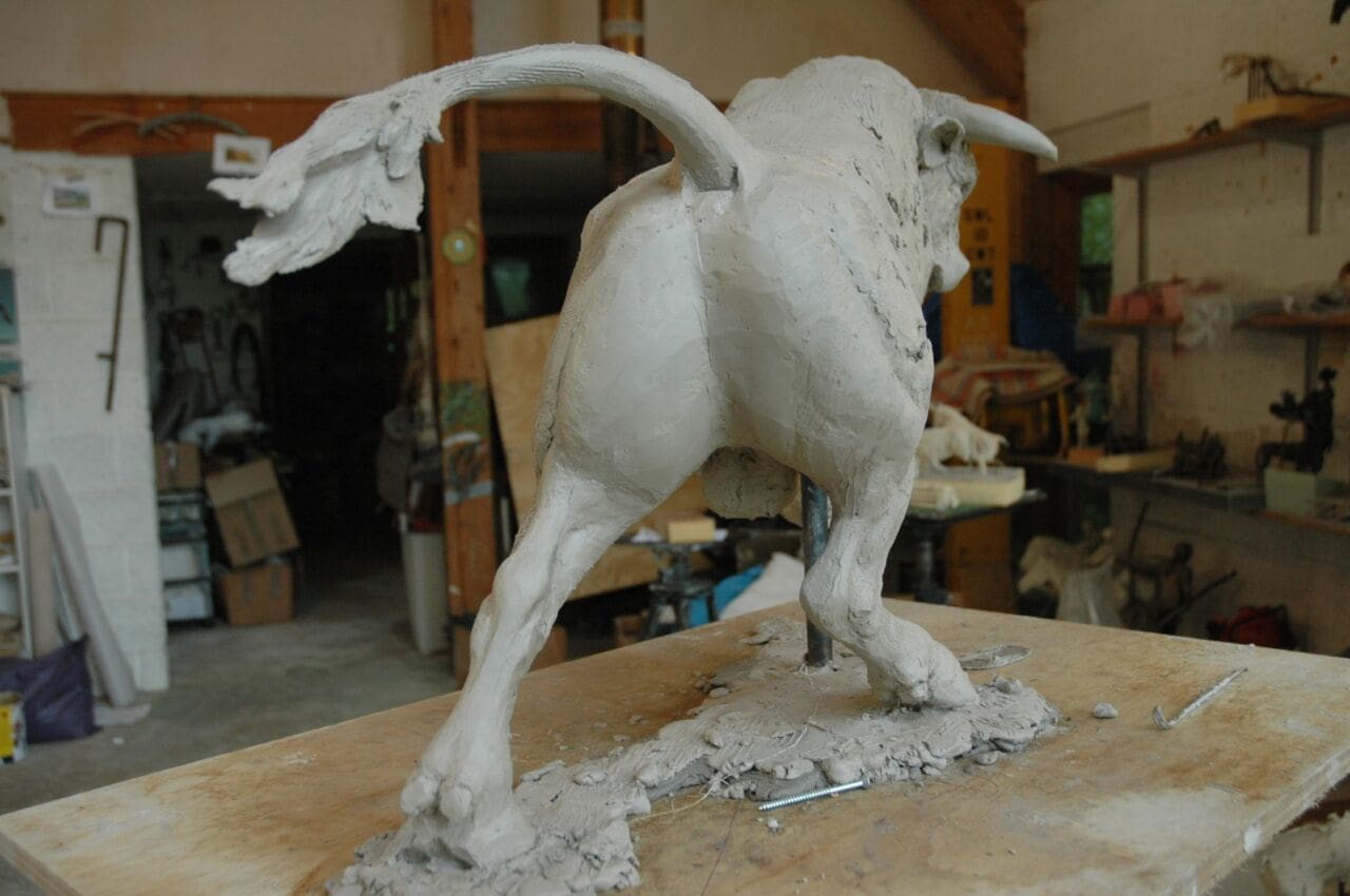 Spanish Bull (Fighting Rearing Charging sculpture) - Image 2