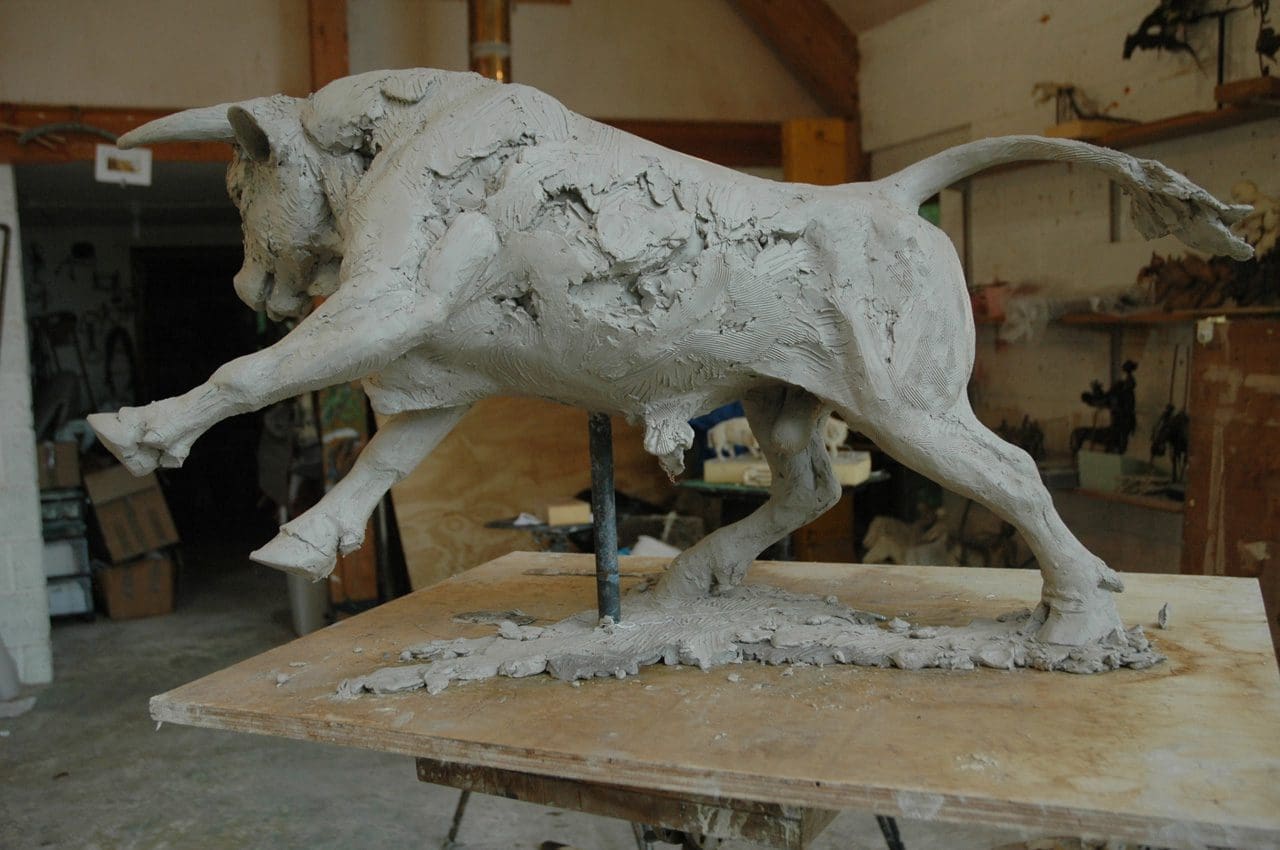 Spanish Bull (Fighting Rearing Charging sculpture) - Image 3