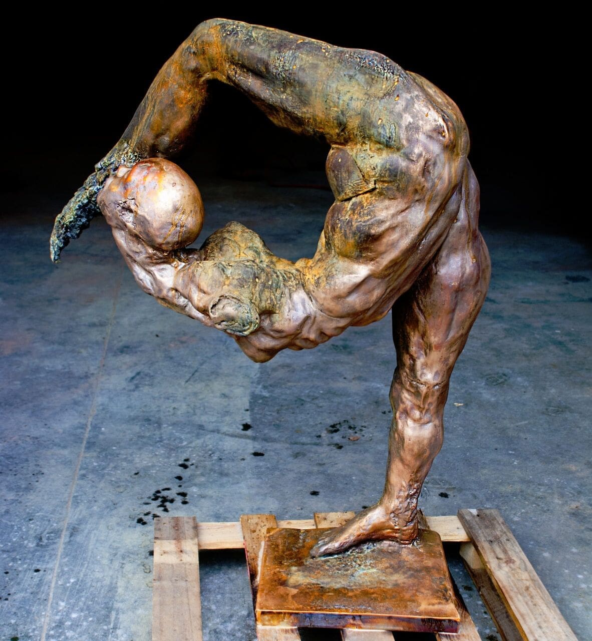 Ananke (Abstract Primeval Goddess Bronze sculpture) - Image 3