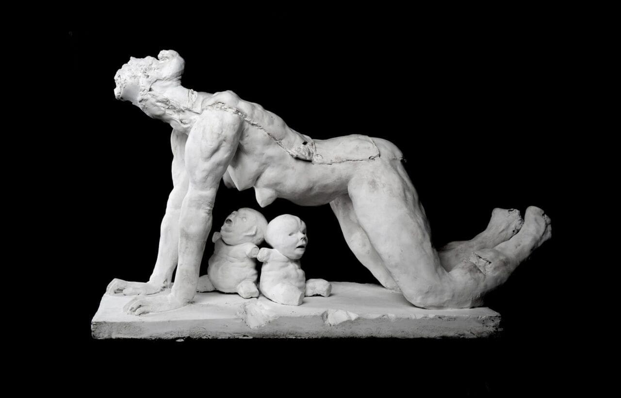EUROPA (Abstract She Wolf And Mother and Twins statues)