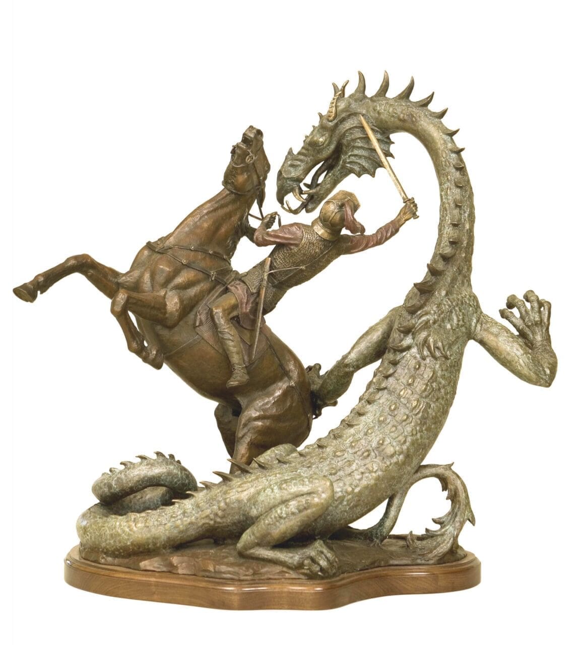 Legend (Small St George Dragon Horse statue)