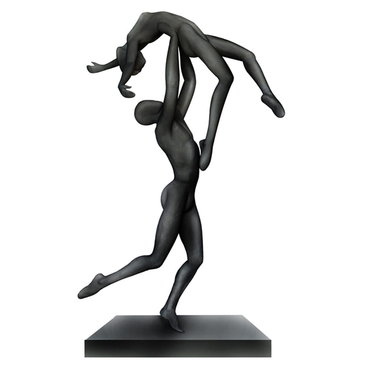 Uplifted Joy of a Couple Enjoying Dancing statue