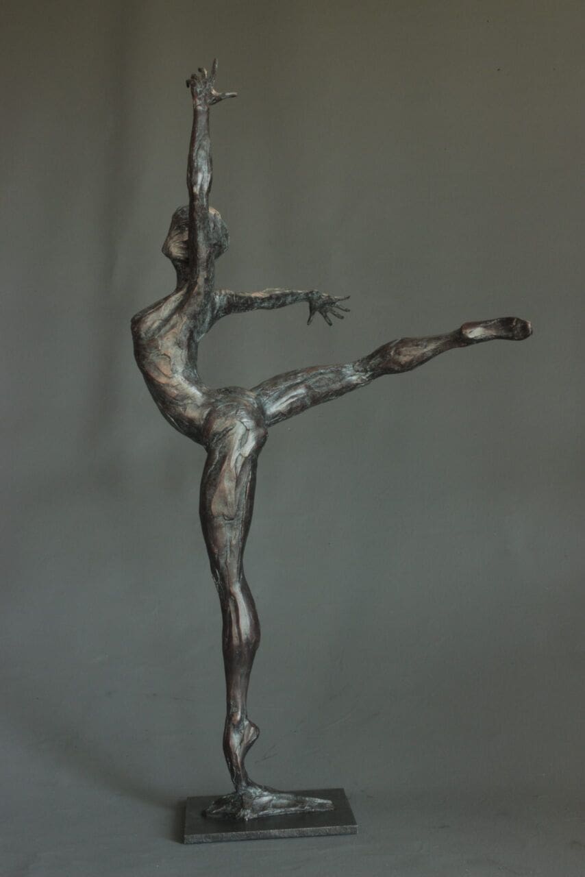 Attitude (Bronze Dancing Nude Ballerina sculpture) - Image 2