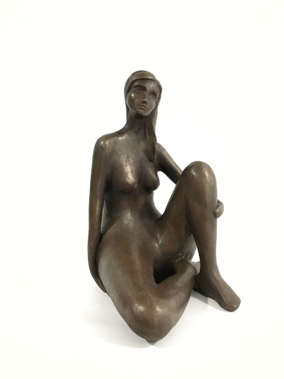 Ella (Small Contemporary Sitting Nude Indoor sculptures) - Image 3