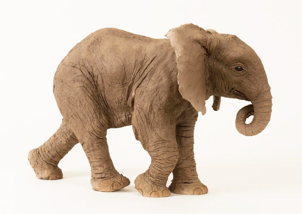 Young African Elephant (Small Elephant Calf statue)