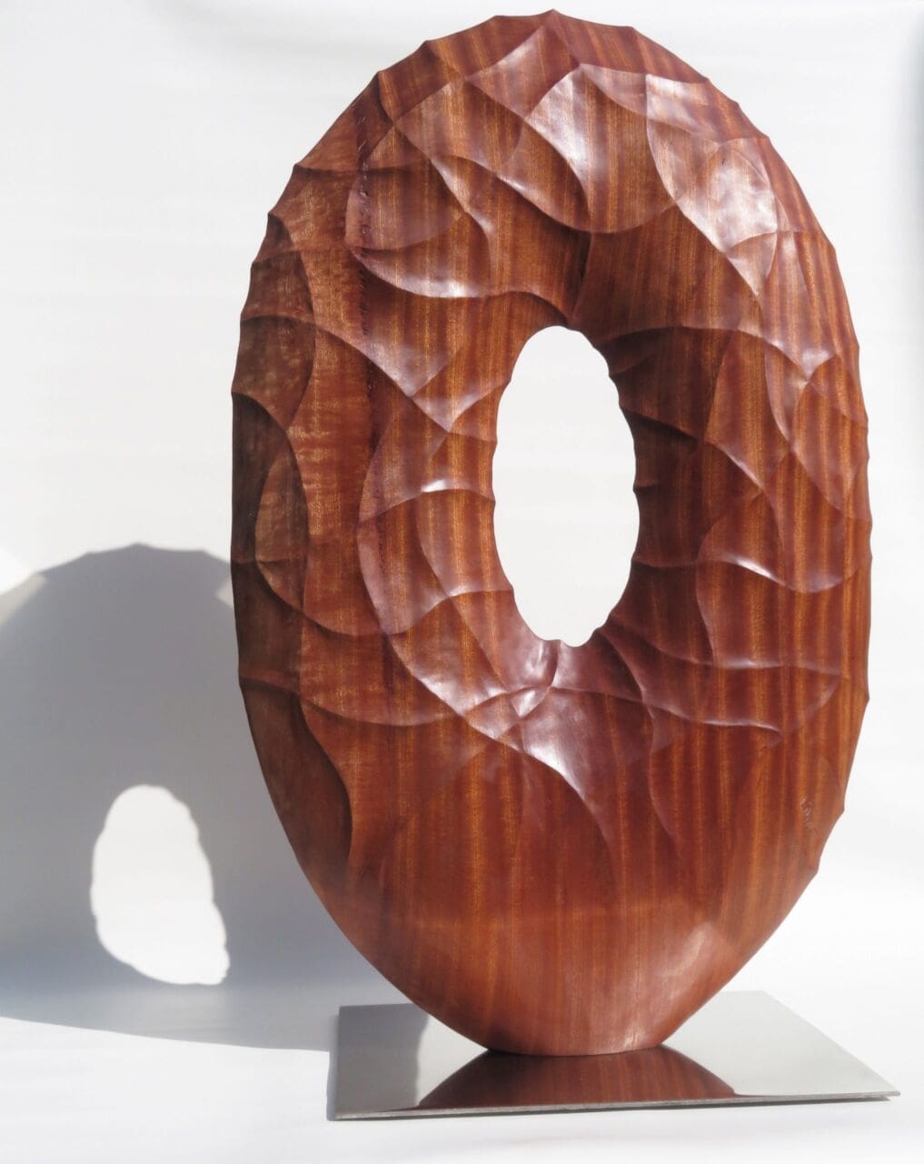 Infinity 2 (Carved Wood Ring Meditation statues)