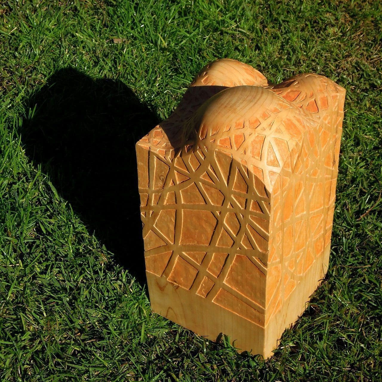 Mountain (abstract Carved Wood Tactile Contemporary Modern statue) - Image 2