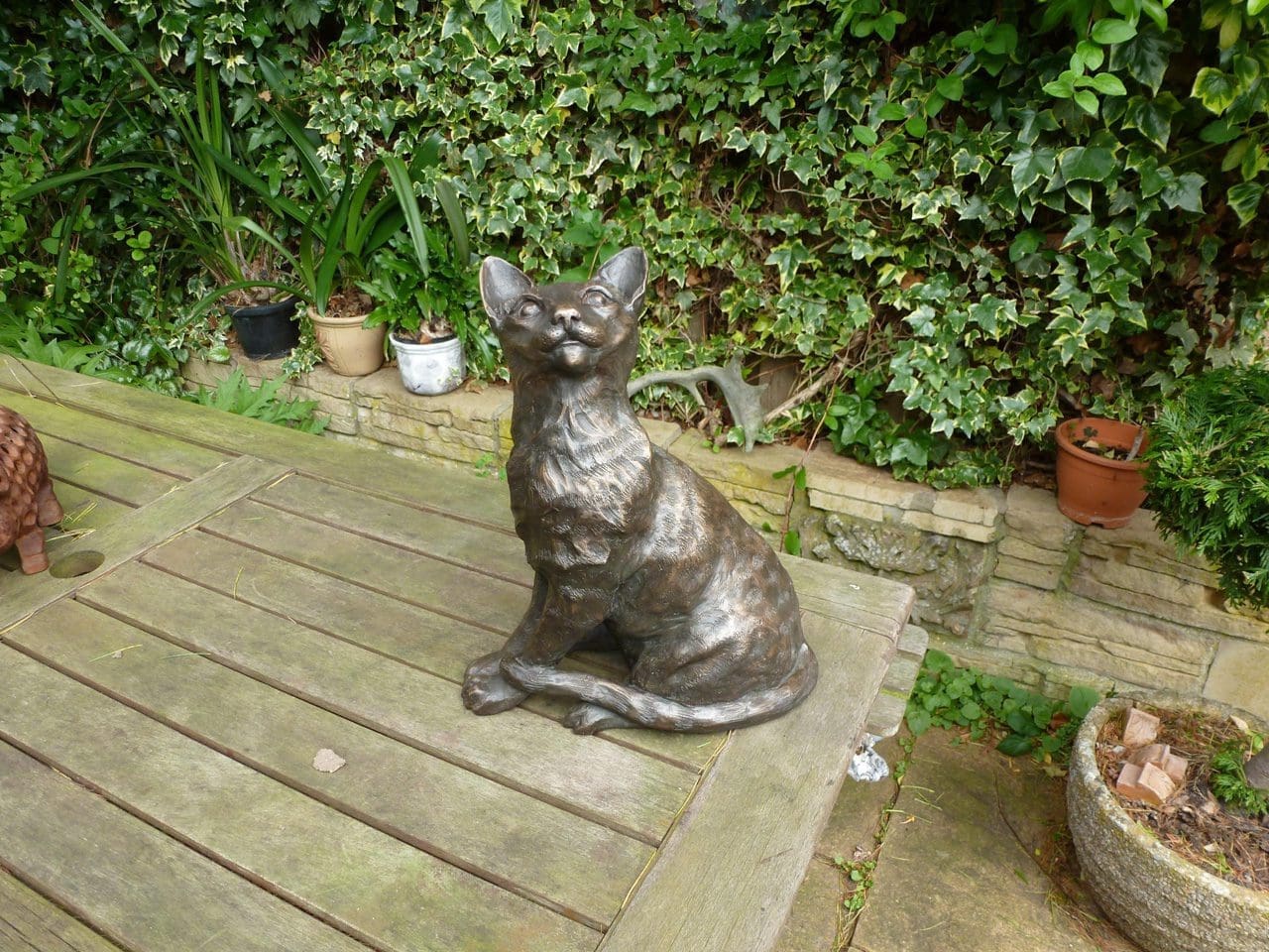 Tina - Ocicat (Lifesize Resting Cat statue)