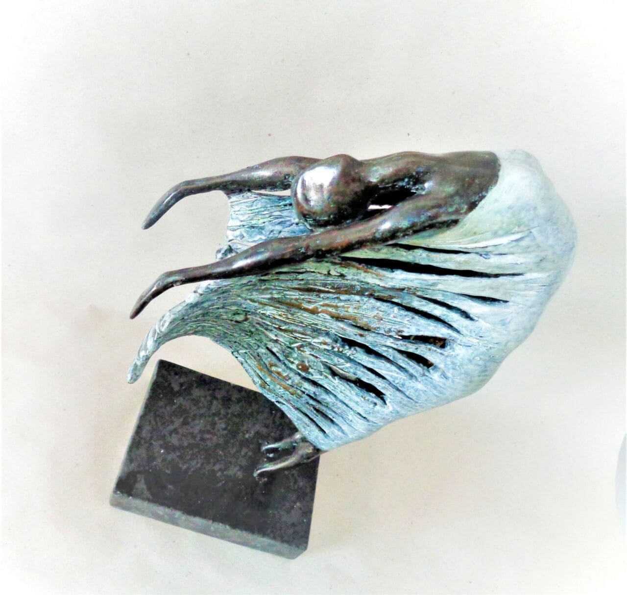 DANCER 2 (Small Abstract Bronze Wild Dance statue) - Image 3
