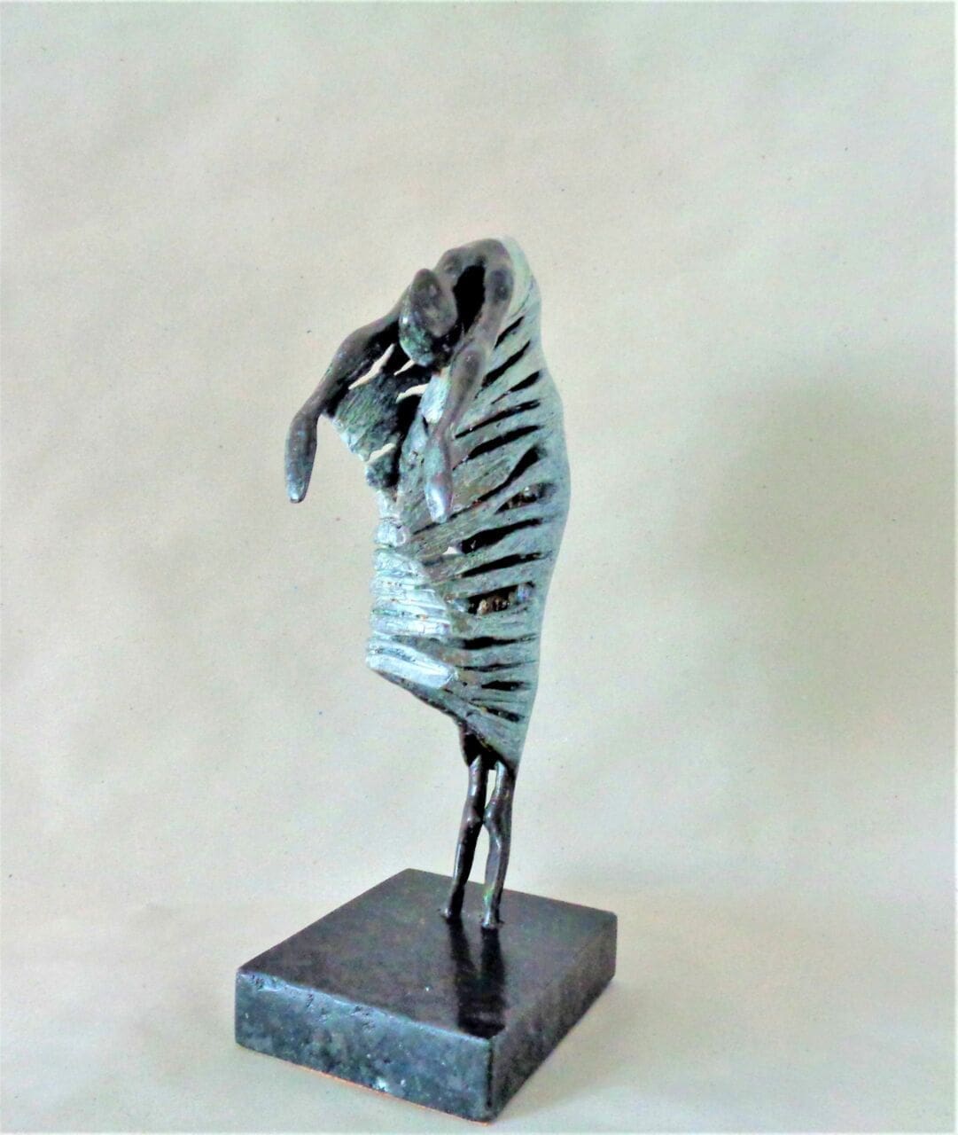 DANCER 2 (Small Abstract Bronze Wild Dance statue) - Image 4
