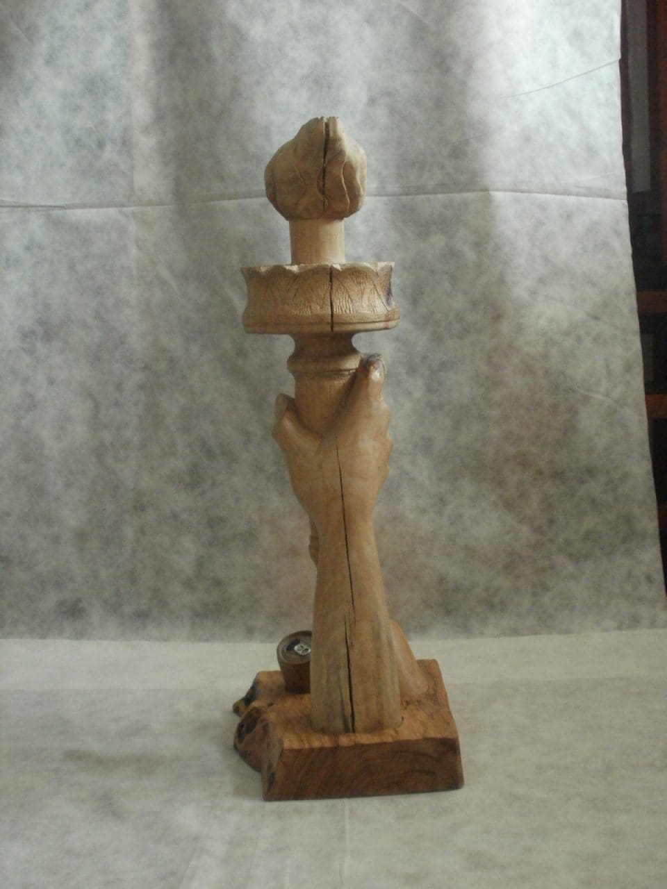 Global Warming Freedom (Carved Symbolic Hand Torch statue) - Image 3