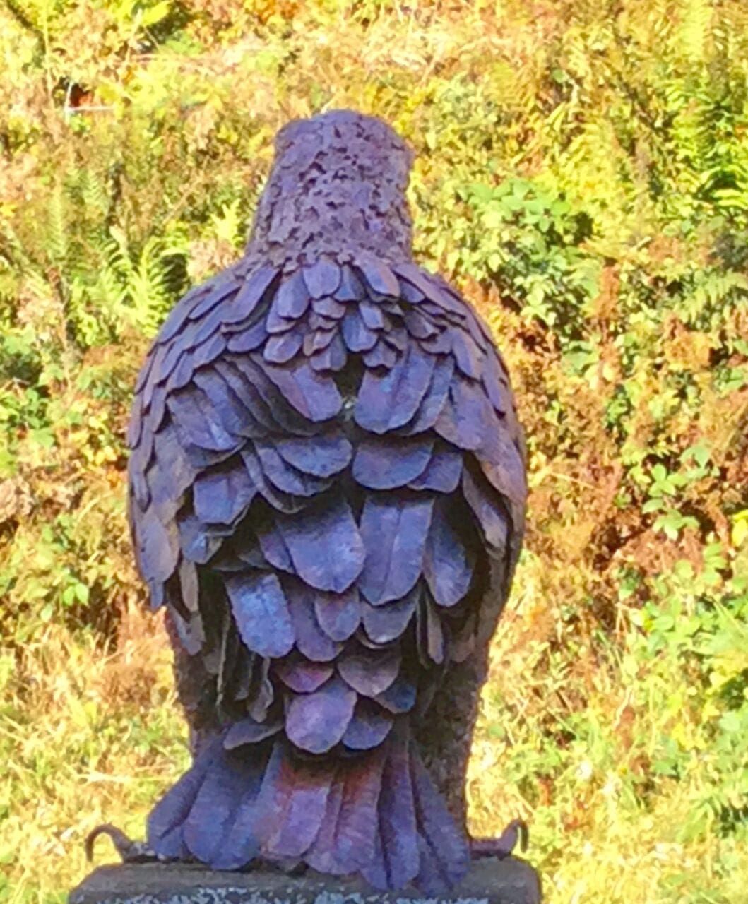 Golden Eagle (Perched Standing Copper Garden statue) - Image 2
