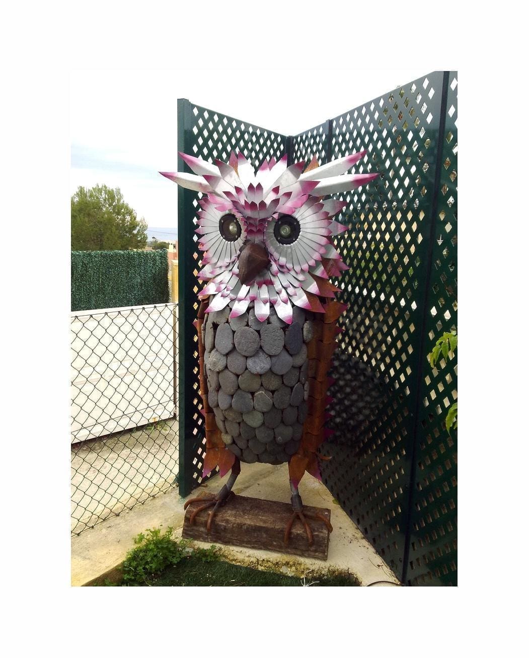 Mason Owl (stone Pebbles Giant Owl statue) - Image 2