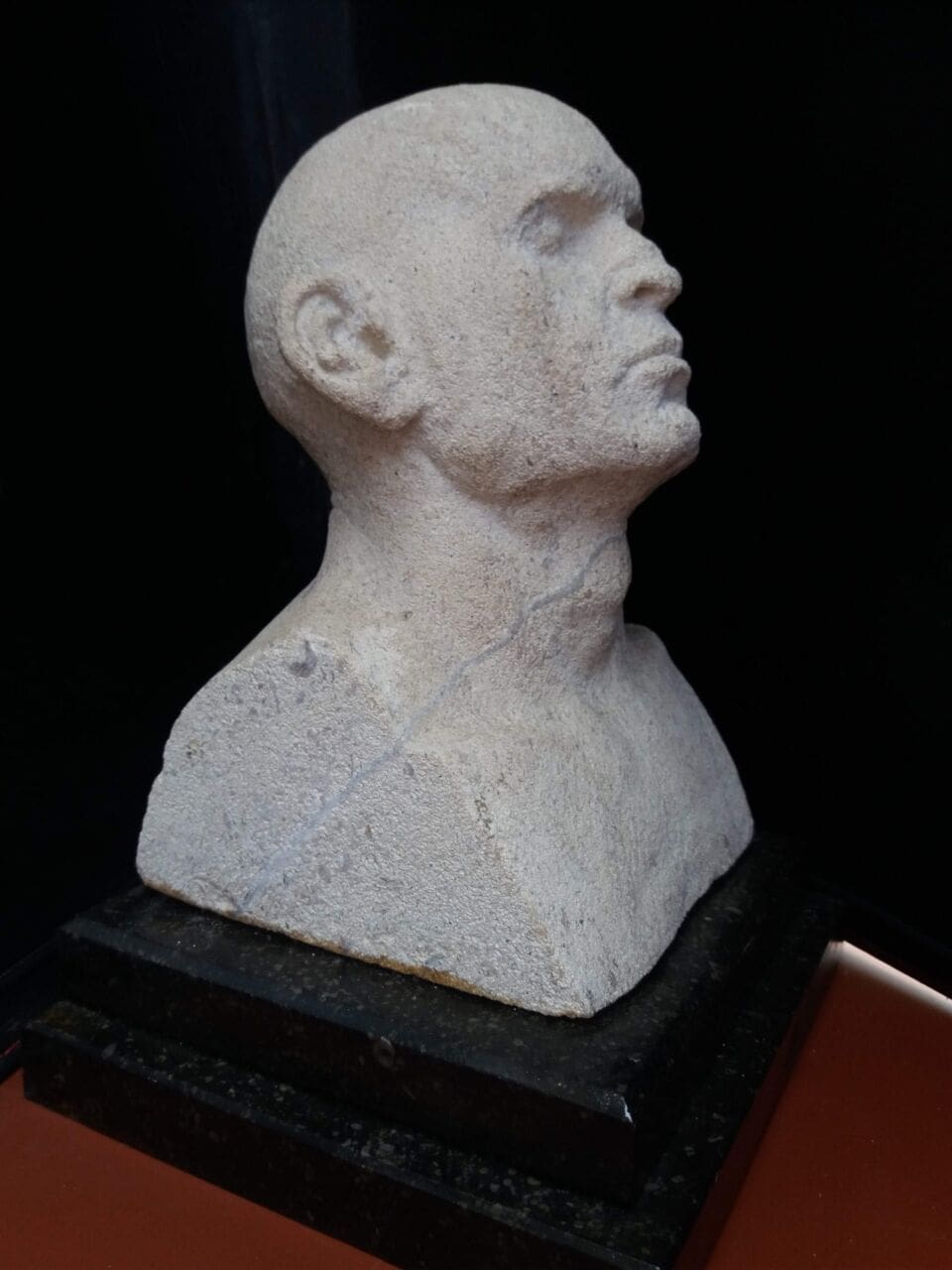 Little Caesar (Small Carved Stone Male Bust statue) - Image 3